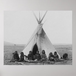 Affiches Copie indienne de Tipi de Lakota