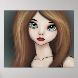 Affiches Copie japonaise d'affiche de Manga de poupée de