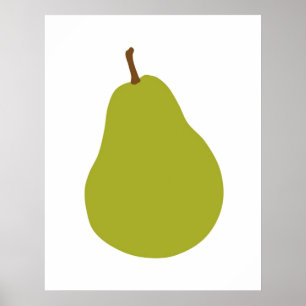 Affiches Copie moderne de poire pour votre cuisine ou
