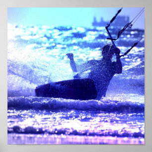 Affiches Copie surfante d'affiche de cerf-volant