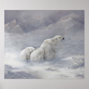 Affiches Copie UV de toile de "premier hiver"