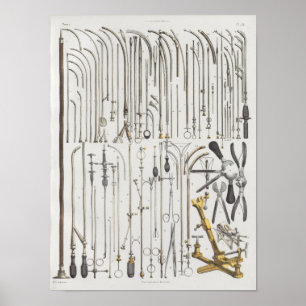 Affiches Copie vintage chirurgicale d'anatomie