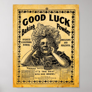 Affiches Copie vintage de signe de levain en poudre de