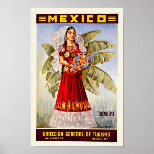 Affiches Copie vintage du Mexique
