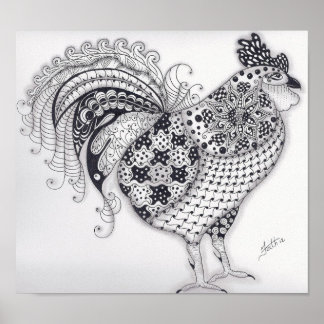 Affiches Coq pleine taille