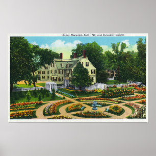Affiches Cordes commémoratives et vue de jardins botaniques