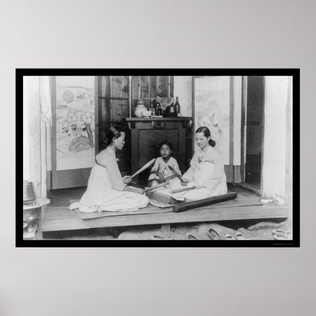 Affiches Coréennes Baguette de repassage 1910 (Devant)