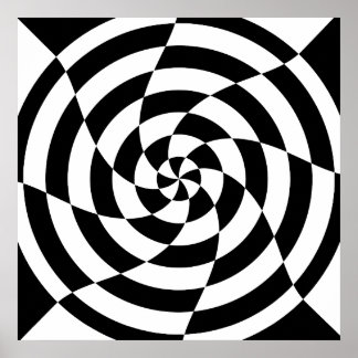 Affiches Corey Tiger 80s Op Art Vintage
