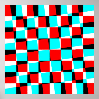 Affiches Corey Tiger 80s Op Art Vintage