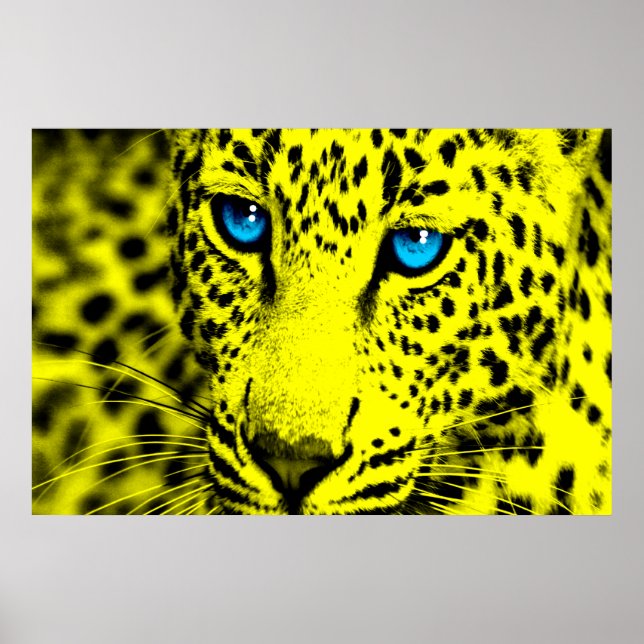 Affiches Corey Tiger 80s Retro Leopard (Devant)