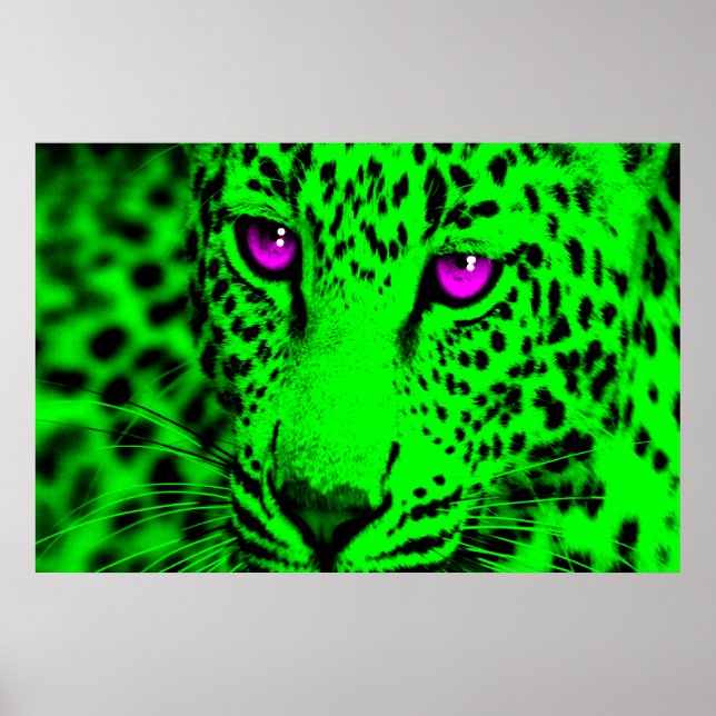 Affiches Corey Tiger 80s Retro Leopard (Devant)
