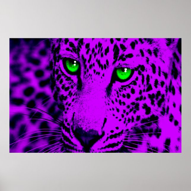 Affiches Corey Tiger 80s Retro Leopard (Devant)