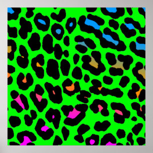 Affiches Corey Tiger 80s Retro Leopard Motif