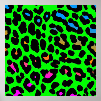 Affiches Corey Tiger 80s Retro Leopard Motif