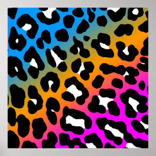 Affiches Corey Tiger 80s Retro Leopard Motif
