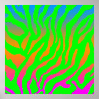 Affiches Corey Tiger 80s Retro Tiger Motif