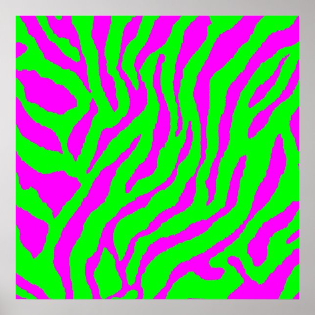 Affiches Corey Tiger 80s Retro Tiger Motif (Devant)