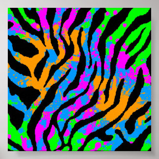 Affiches Corey Tiger 80s Retro Tiger Motif