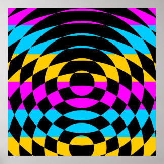 Affiches Corey Tiger 80s Vintage Op Art