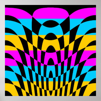 Affiches Corey Tiger 80s Vintage Op Art