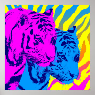 Affiches Corey Tiger 80s Vintages Twin Tigers