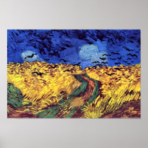 Affiches Corneilles Sur Wheatfield Par Vincent Van Gogh