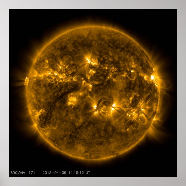 Affiches Corona calme du soleil (Devant)