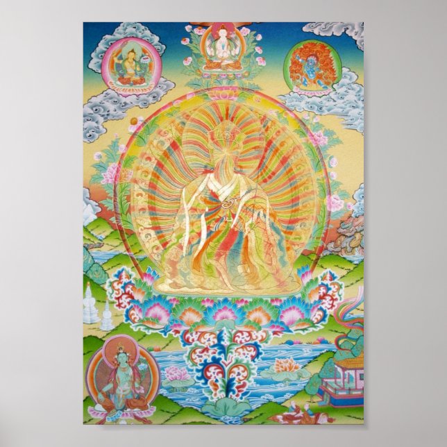 Affiches Corps arc-en-ciel Padmasambhava (Devant)