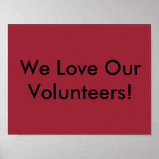 Affiches Correspondance de l'affiche du bénévole