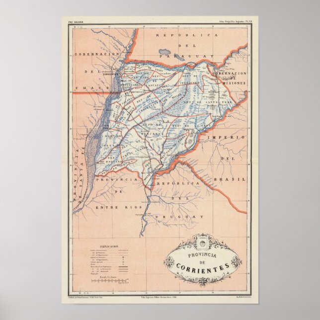 Affiches Corrientes, Argentine (Devant)