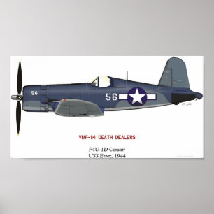 Affiches Corsaire "poseur de F4U-1D Vought de Sun "