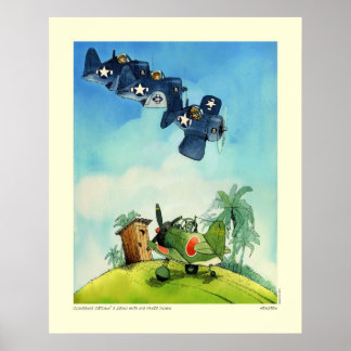 Affiches Corsairs Catching'a Zero Avec Son Pantalon