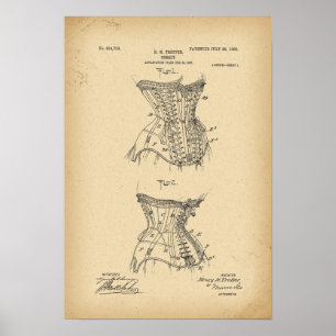 Affiches Corset de 1908 brevets