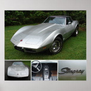 Affiches corvette 1975 convertible