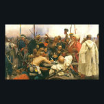 Affiches Cosaques zaporozhiens par Ilya Iefimovich Repin<br><div class="desc">Les Cosaques zaporozhiens écrivent une lettre au Sultan de Turquie Ce tableau a été numériquement filtré pour réduire le flou. Cet effet est plus visible, plus l'image est grande. Les droits de reproduction d'images se trouvent dans le lien situé au bas de cette description. Cette image a été numériquement filtrée...</div>