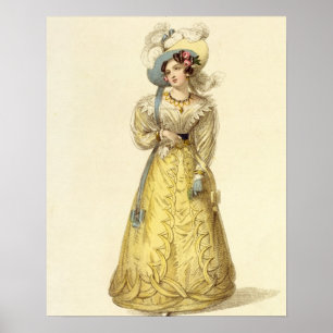 Affiches Costume de chariot, plat de mode du R d'Ackermann