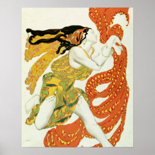 Affiches Costume design for a bacchante in Narcisse