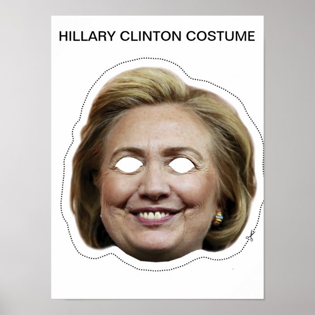Affiches Costume Hillary Clinton (Devant)