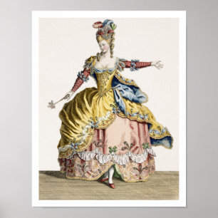 Affiches Costume pour la reine des Sylphes dans le Ballet