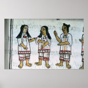 Affiches Costumes féminins aztèques