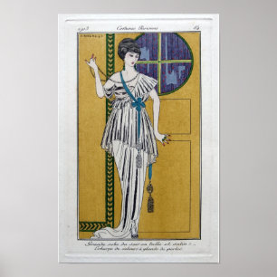 Affiches Costumes Parisiens Art Nouveau par George Barbier