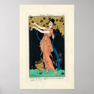 Affiches Costumes vintages Parisiens par H Robert Dammy