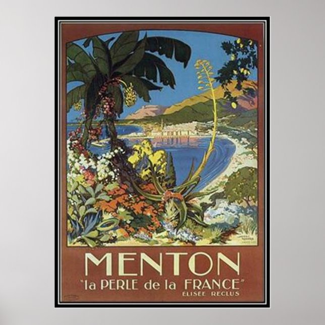 Affiches Côte d'Azur vintage, France - (Devant)