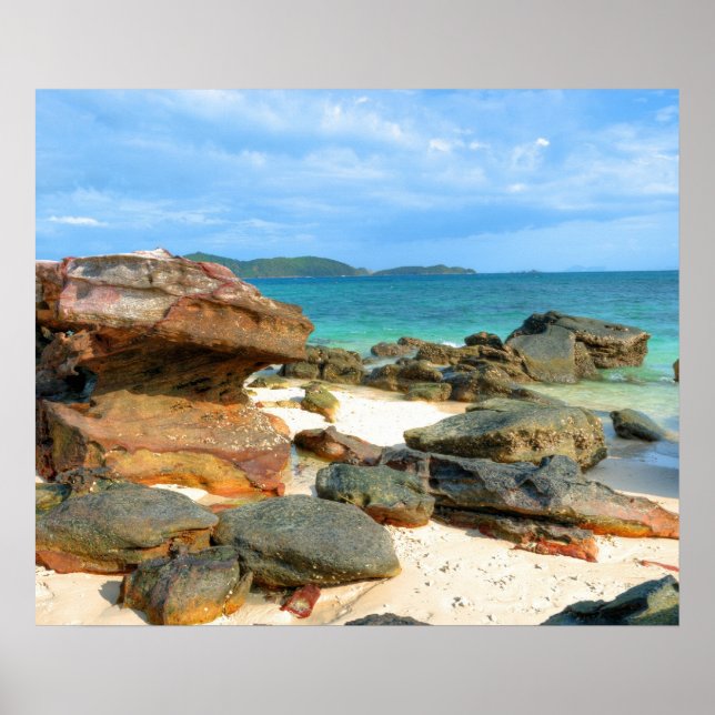 Affiches Côte de la mer d'Andaman près de Phuket (Devant)