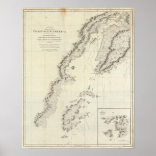 Affiches Côte de l'Amérique du Nord-Ouest 3
