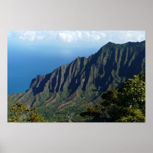 Affiches Côte de Na Pali sur l'affiche de Kauai