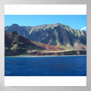 Affiches Côte de Napali, Hawaï