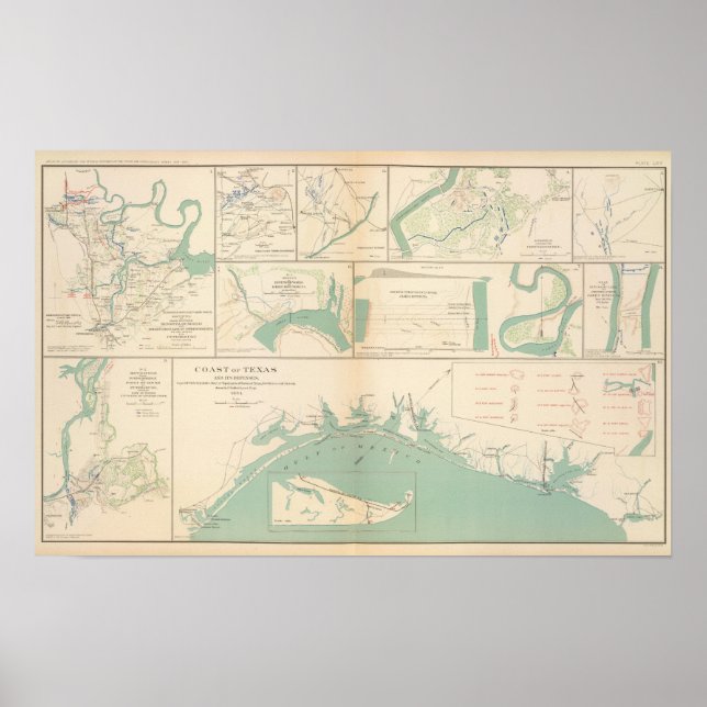 Affiches Côte du Texas (Devant)