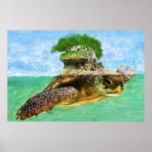 Affiches Côte - Île de la tortue de mer