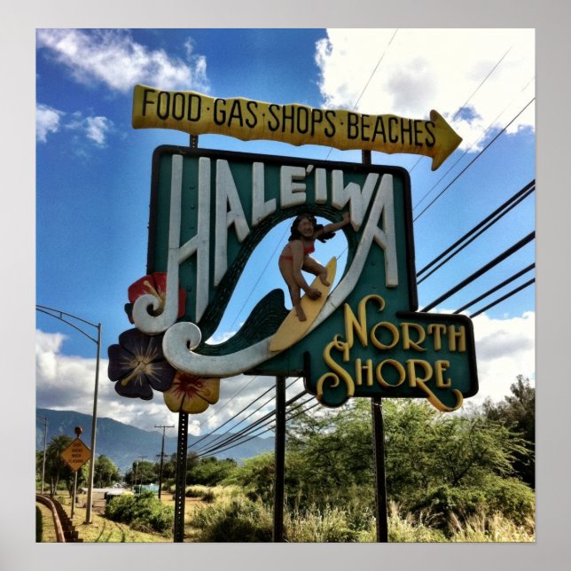 Affiches Côte Nord Oahu Hawaii (Devant)